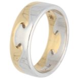 Georg Jensen 18K 'Fusion' bicolour gold two-piece ring