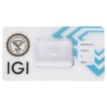 0.26 ct. Round Brilliant IGI certified natural diamond