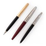 Parker fountain pen, ballpoint pen and mechanical pencil