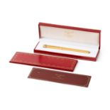 Must de Cartier Vendome Trinity ballpoint pen gold plated
