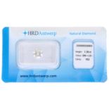 1.39 ct. Round Brilliant HRD certified natural diamond