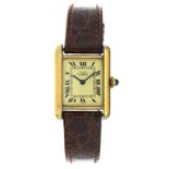 No Reserve - Cartier Must Tank Vermeil 5057001 - Ladies watch