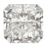 1.00 ct. Square Radiant HRD certified natural diamond