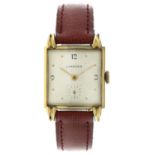 No Reserve - Longines Wittnauer Vintage Square 14K. 7073 - Men's watch - approx. 1946