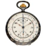 No Reserve - Vintage silver chronograph - Men's pocket watch - approx. 1938