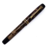 Luxor Teleskop Piston fountain pen 1930s-1940s, celluloid / gold