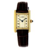 No Reserve - Cartier Must Tank Vermeil 1613 - Ladies watch