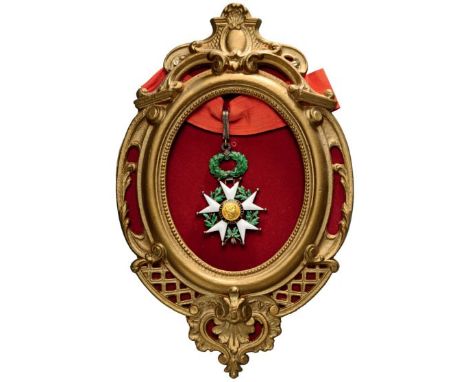 Commander's Cross, 3rd Republic (1870-1947), 3rd Class, instituted in 1802. Neck Badge, 92x63 mm, gilt Silver, French hallmar