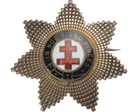 Breast Star, 61 mm, Silver with brilliant cut rays, British maker's mark "G. Kenning & Son - London" , multiparts constructio