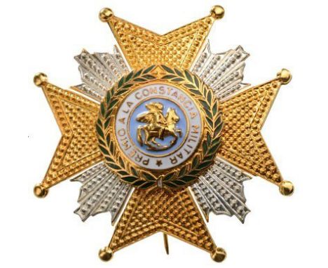 "Commandator da Numero", Grand Officer's Star, instituted in 1815. Breast Star, 70 mm, gilt and silvered Bronze, repierced ra