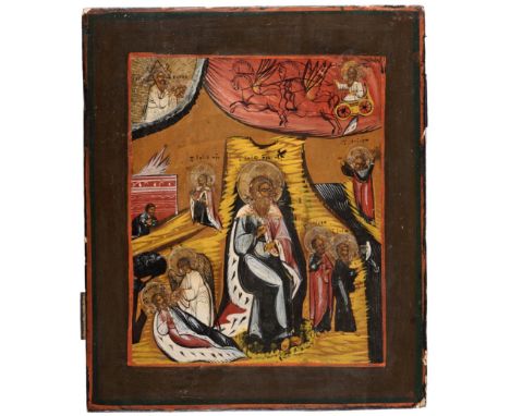 Tempera on wood, dimensions 31x26 cm, 19th Century. Saint Elias, also known as Elijah, is commemorated in the Byzantine Churc
