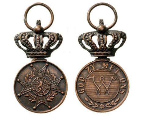 Civil, 3rd Class Miniature. Breast Badge, bronze, 17 mm, original suspension ring. I