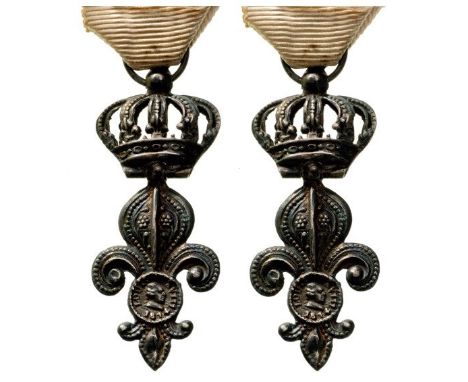 Breast Badge, Silver, 25x16 mm, original suspension ring and ribbon. IÂ¬Â¨â€šÃ„â€ 