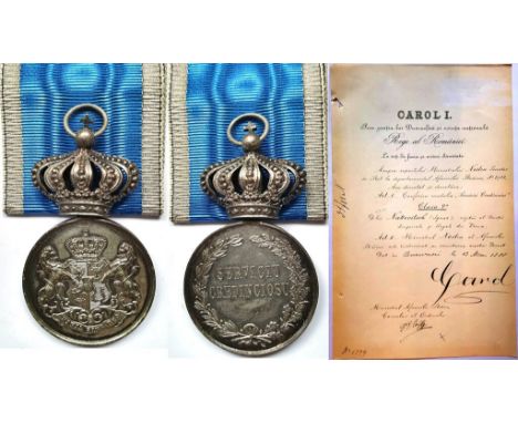 Instituted, on the 8th of April 1880, to a Coachman of the Imperial Court in Vienna, . Breast Badge, 54x31 mm, Silver, origin