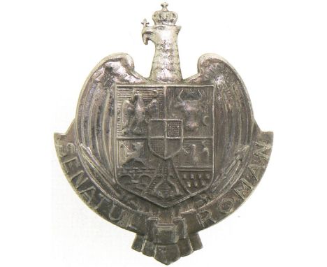 Breast Badge, 60x50 mm, silvered Metal, large pin on reverse. I.M.S.P.R. 852 Rare! I R!