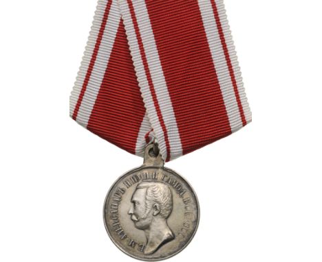 Breast Badge, 28 mm,  Silver, original suspension and modern ribbon. Possible later production. II R!