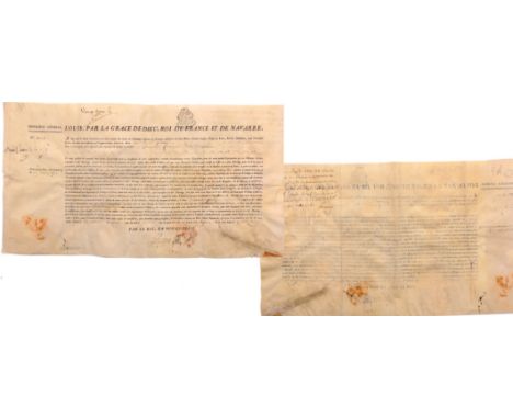 Diploma: 22,5x29,5 cm, dated 1787, folded. I R!