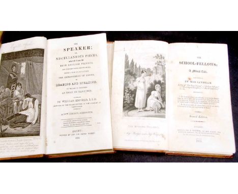 ELIZABETH SANDHAM: THE SCHOOL-FELLOWS, A MORAL TALE, London for J Souter, 1819, 2nd edition, engraved frontis, 12mo, old mott