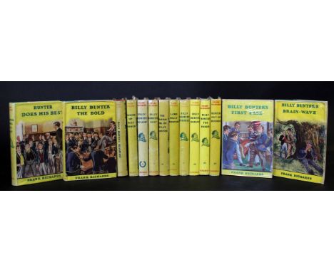 FRANK RICHARDS: 14 titles: BILLY BUNTER'S BEANFEAST, 1952, 1st edition, original cloth, dust-wrapper; BILLY BUNTER'S BRAIN-WA