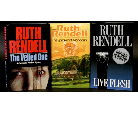 RUTH RENDELL: 3 titles: THE SPEAKER OF MANDARIN, London, Hutchinson, 1983, 1st edition, signed, original cloth, dust-wrapper;