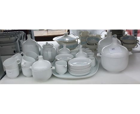 Rosenthal Studio-Linie white part tea/coffee service including coffee pot, teapot, sugar bowls, cream jug, jam bowl and two l