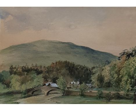 W Howe (20th century)Watercolour drawingThree-arched bridge over river, signed lower left, 19cm x 27.5cm20th century English 