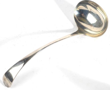 An Edwardian Silver Old English Pattern Soup Ladle, James Deakin, Sheffield 1905, 29.5cm long 8.2ozt