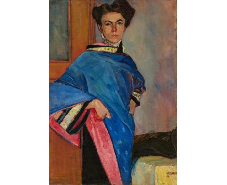 WEISGERBER, ALBERT1878 St. Ingbert - 1915 Fromelles/YpernTitel: Porträt der Malerin Alexandra Korsakoff (1884-1969). Datierun