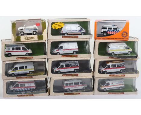 Quantity of Mixed Police Diecast models, including varies countries and makes, with, Somerville models, custom N. 143 met pol