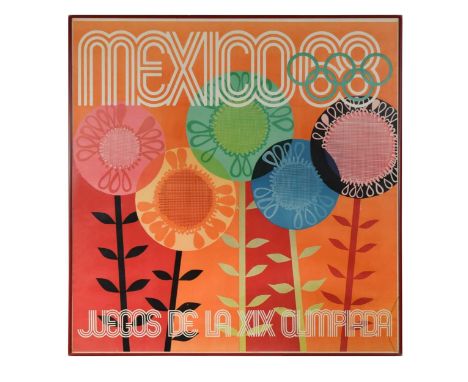 An original poster for the 1968 XIX Summer Olympic Games, Mexico, designed by Lance Wyman (1937-), offset lithograph90.5 x 88