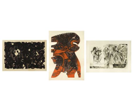 § Jack Coutu ARE, ARCA (1924-2017) A group of three unframed prints, to include: Jungle, signed and dated 'Coutu. 65' (lower 