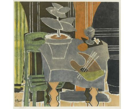 § Georges Braque (1882-1963) Nature morte à la palettenumbered 194/250lithograph49 x 47cm