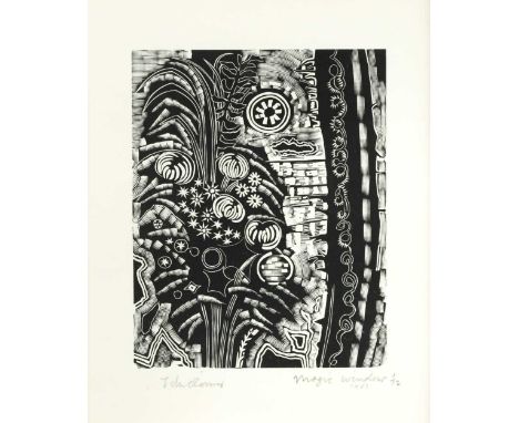 § John Scorror O'Connor (1933-1984) Magic Window signed 'John O'Connor' (lower left); numbered 1/12woodcut17.5 x 14cmNot exam