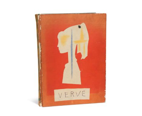 Picasso (Pablo) Verve, Volume VIII No. 29/30, Suite de 180 Dessins de Picasso, 28 Nov. 1953 to 3 Feb. 1954, Paris, 1954, foli