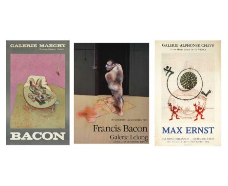 § Francis Bacon (1909-1992) an exhibition poster for Galerie Maeght showing Lying Figure, 1966offset lithograph70 x 44cm;toge