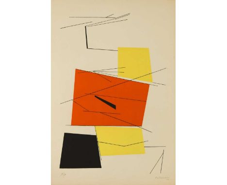 § Pablo Palazuelo (1915-2007) Untitled Abstractsigned and dated 'Palazuelo / 52' (lower right); numbered 19/50lithograph, unf