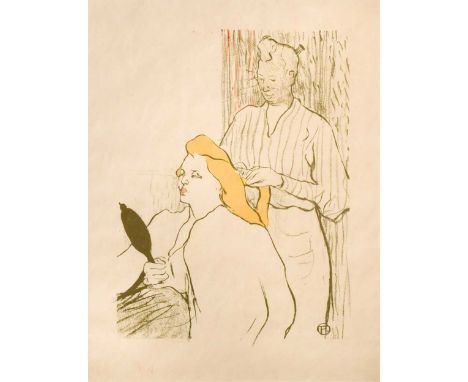 Henri de Toulouse-Lautrec (1864-1901) Le Coiffeurnumbered 'No.18' in red crayonlithograph, second state; printed by Eugene Ve