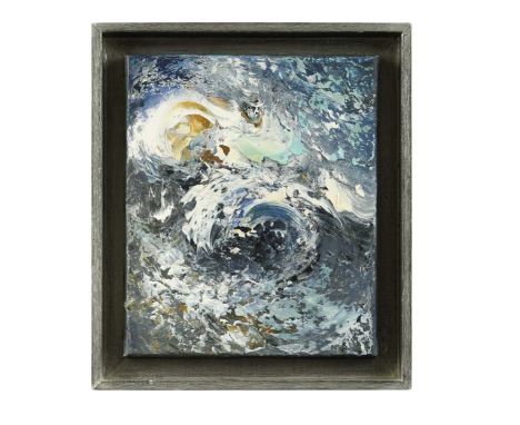 § Maggi Hambling CBE (1945-) Wild Summer Sea IIsigned, titled and dated 07-08 to the reverseoil on canvas30 x 25.5cmProvenanc