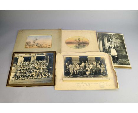 A small archive of photographs and pictures relating to Charles George Blomfield (British architect, XIX-XX), including: a si