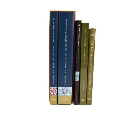 GRIGSBY, Leslie. The Longridge Collection of English Slipware and Delftware, 2 vols, 4to, 2000. In slipcase. With 3 other boo