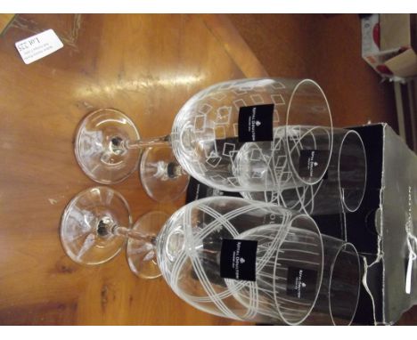 Set of 4 Royal Doulton wine glasses 