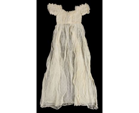 * Infant's clothing. A set of Victorian christening clothes worn by Lady Rodney's children, 7 layette items, some trimmed wit