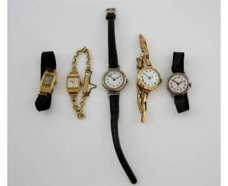An Enicar ladiesultrasoninc manula wind  17 jewel watch on chain link bracelet,  a swiss ladies watch with unsigned  dial, en