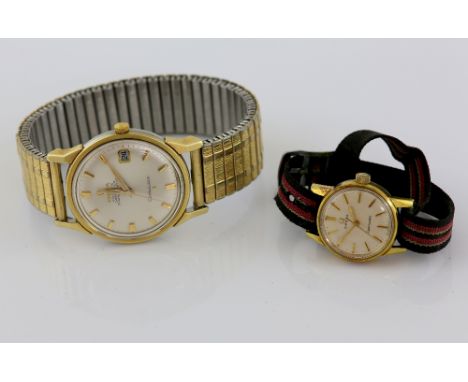 Omega constellation wristwatch watch the signed dial marked chronometer, officially certified with hour batons, minute marker