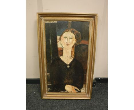 An artagraph edition : Portrait of a lady, 40cm x 71cm, framed
