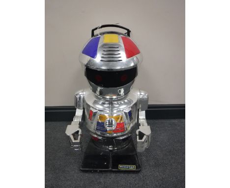 A vintage Scooter 2000 toy robot