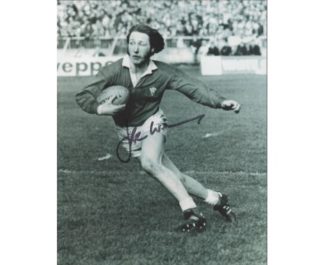 J. P. R Williams signed 10x8 black and white photo. Williams MBE FRCS is a former Welsh rugby union player who represented Wa