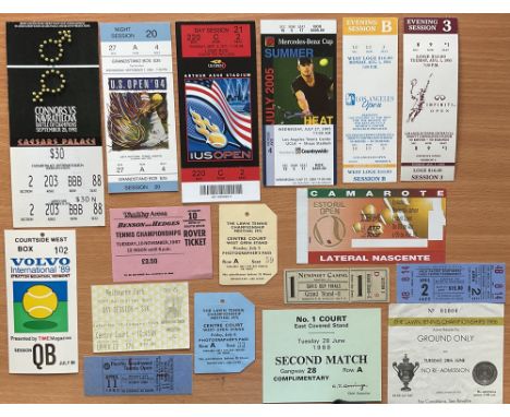 Tennis vintage ticket collection 17 include 1921 Davis Cup Ticket Australia v Japan played in Newport USA,1 Aust Open,4 Wimbl