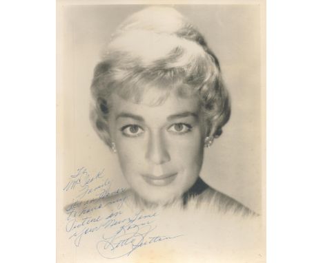 Betty Hutton signed 10x8 vintage photo. Dedicated. Good condition. All autographs come with a Certificate of Authenticity. We