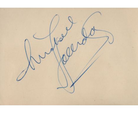 Michael Halliday signed 5x4 album page. Halliday (often M. A. K. Halliday; 13 April 1925 - 15 April 2018) was a British lingu